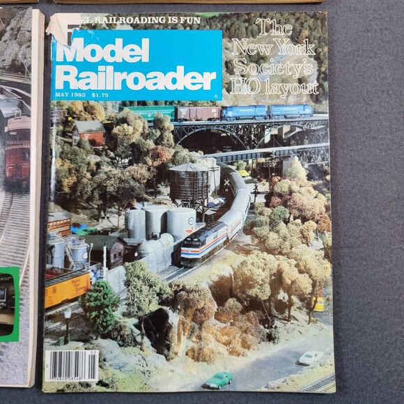 MODEL RAILROADER Magazine Lot 1983 Feb-Dec Monthly Set Vintage Trains Collectors - Picture 9 of 16